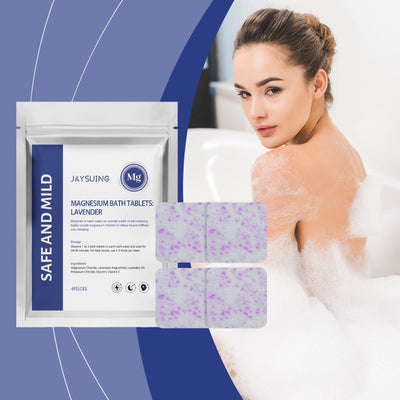 Lavender Essential Oil Magnesium Bath Tablets Moisturize And Cleanse The Body, Refreshing And Lasting - Korvel