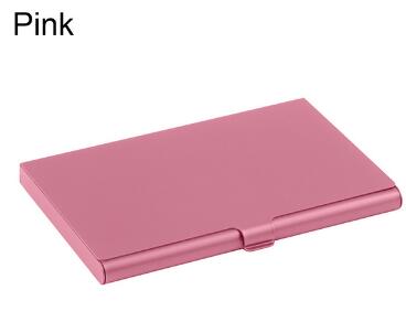 Creative business card case stainless steel Aluminum Holder Metal Box Cover Credit Men business card holder card metal Wallet - Korvel