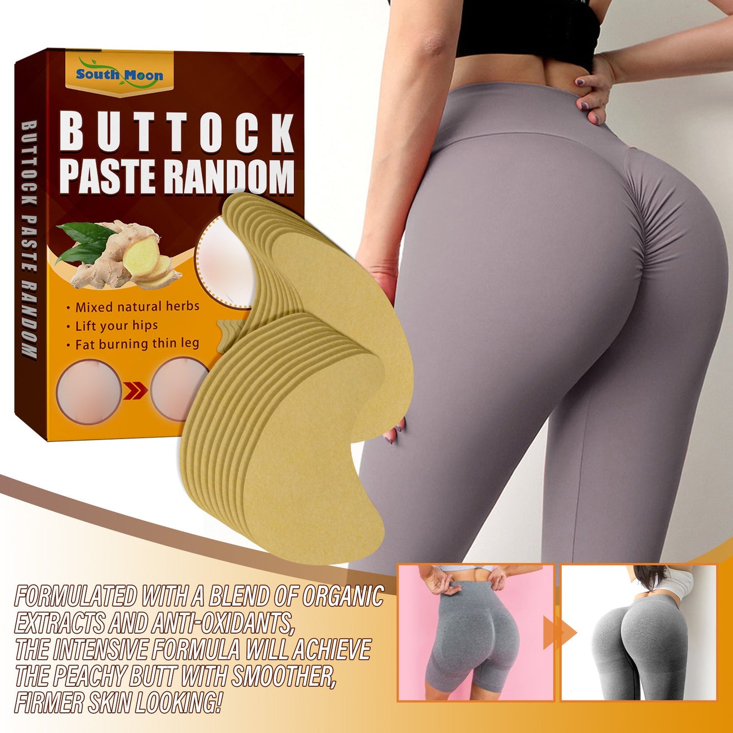 Buttock Paste Random, Lift And Tighten Hips Show Hips Curves Shape Hips Patch - Korvel