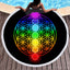 3d Bohemian Tai Chi Animal Digital Print Round Ribbon Beach Towel Swimming Yoga Picnic Mat Bikini Covered Napkin - Korvel