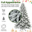 7FT Flocked Christmas Tree - Premium Artificial Decor