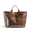 Vintage PVC tote with DuPont lettering. Simple, transparent, large - capacity handbag for commuting women. - Korvel