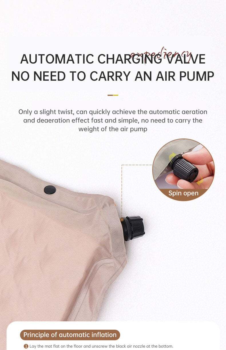 Product camouflage Can Be Spliced Self Inflating Cushion Air Mattress Camping Mat With Pillow - Korvel
