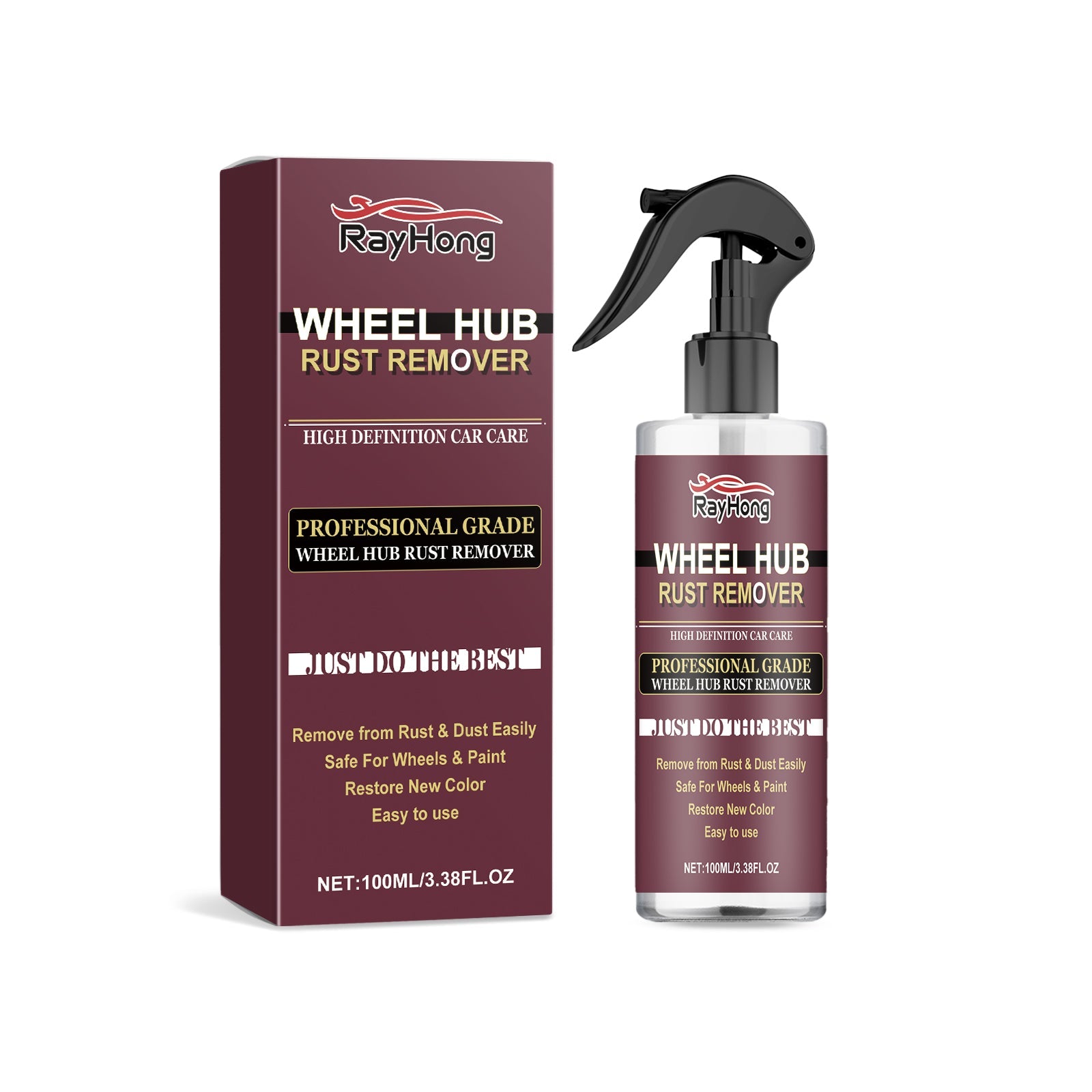 Automobile Wheel Rust Remover, Wheel Rust Remover Spray Rim Rust Remover Polishing Clean Wheel Rust Remover - Korvel