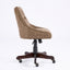 Silla de Oficina de Estilo Retro Medieval de Piel de Oveja - Marrón