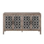 Hollow Four Door Antique Cabinet - American Country Style