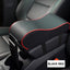 Leather Car Central Armrest Pad Black Auto Center Console Arm Rest Seat Box Mat Cushion Pillow Cover Vehicle Protective Styling - Korvel
