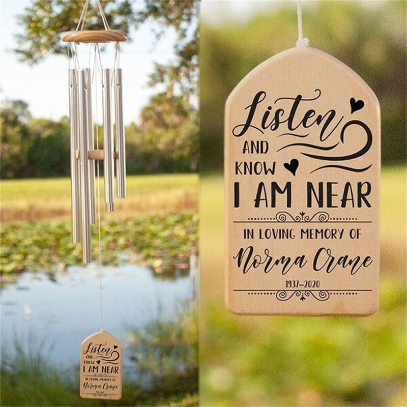 Family Pet Cat and Dog Commemorative Wind Chime Decorative Pendant Text DIY - Korvel