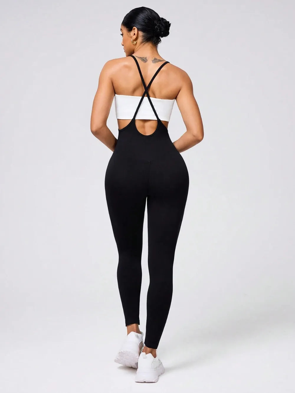 Crisscross Spaghetti Strap Jumpsuit - Korvel