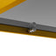 Rectangle Coffee Table with Gray Tempered Glass top and Golden Legs, Modern Table for Living Room - Korvel