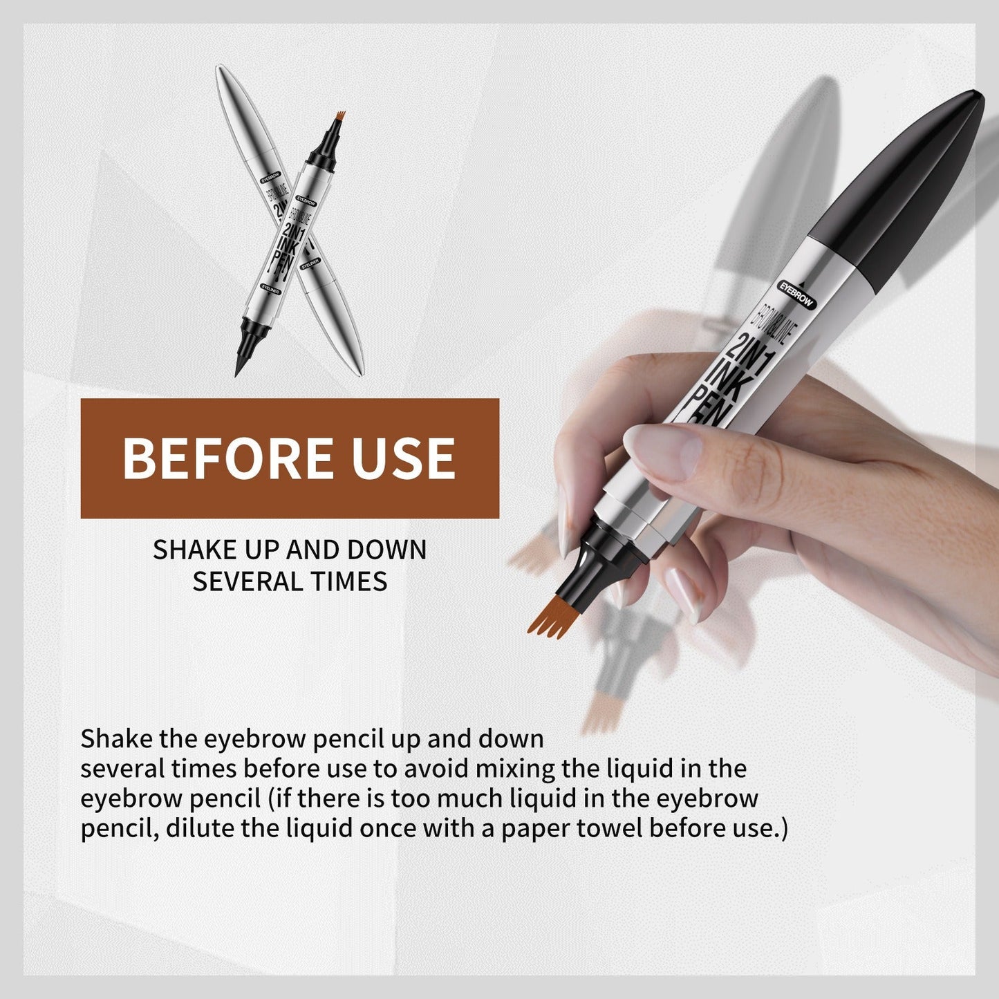Crayon Eyeliner et Sourcils 2-en-1 Hellokiss