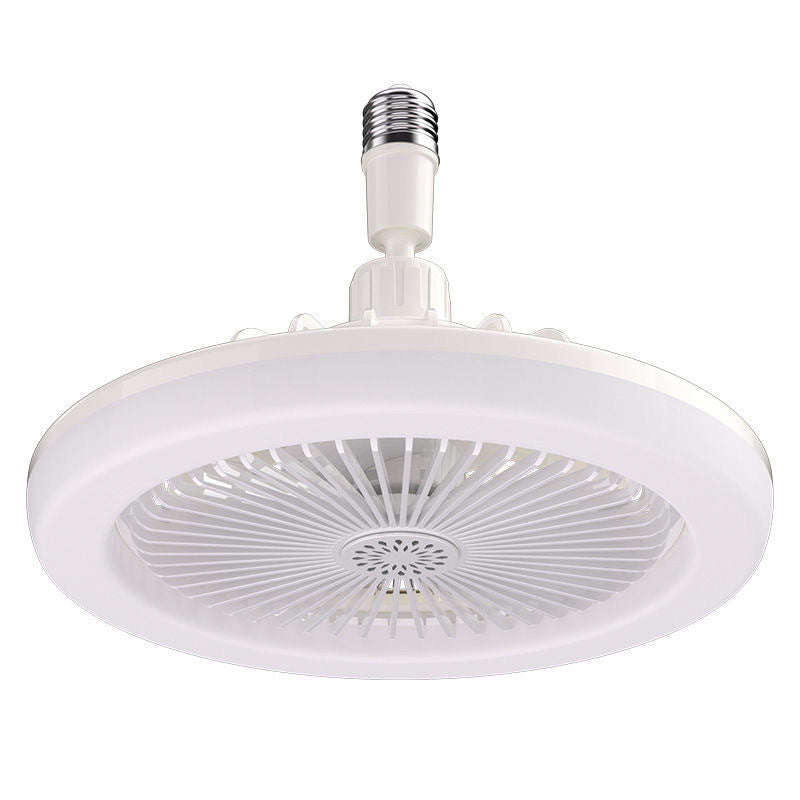 E27 Fan Light Shaking Head Electric Fan Remote Control Bedroom Living Room Dimmable Home Ceiling Fan Light - Korvel