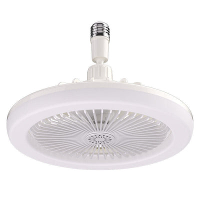E27 Fan Light Shaking Head Electric Fan Remote Control Bedroom Living Room Dimmable Home Ceiling Fan Light - Korvel