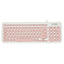 D520 Silent Wired Esports Keyboard USB Ultra Thin 104 Key Business Office Retro Punk Computer Gaming Keyboard - Korvel
