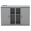 Full Size Murphy Bed with Shelves and USB Ports - Gray