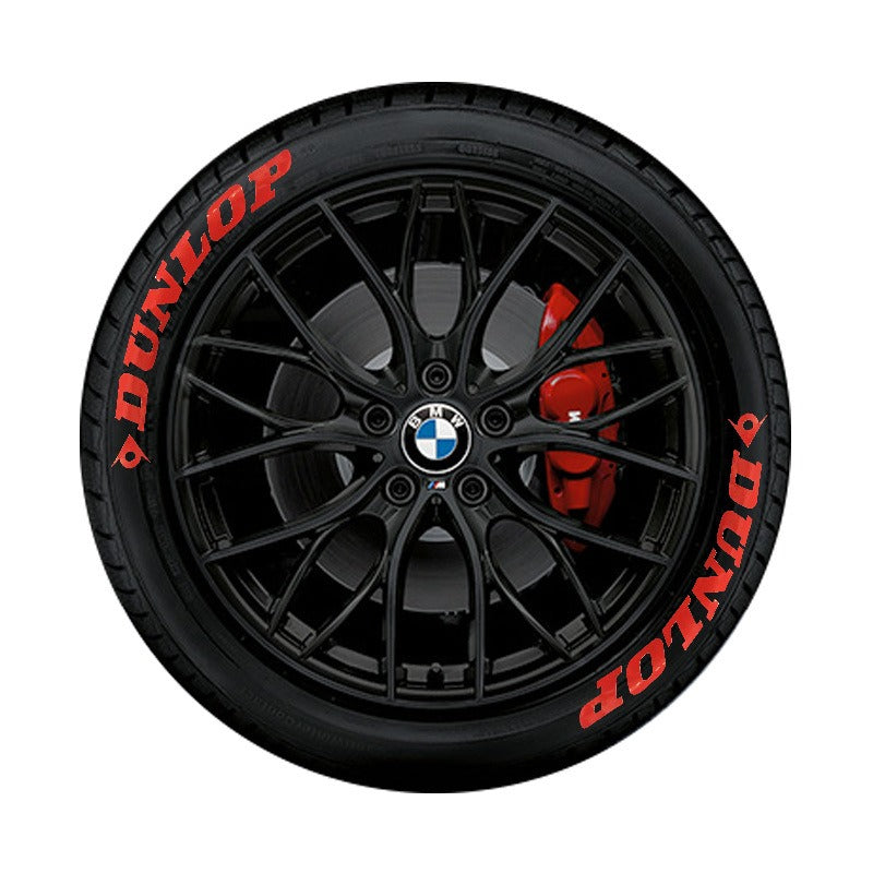 【 Font Set 】 Car Tire Stickers Tire Letter Stickers English Letter 3D Stereoscopic Stickers - Korvel