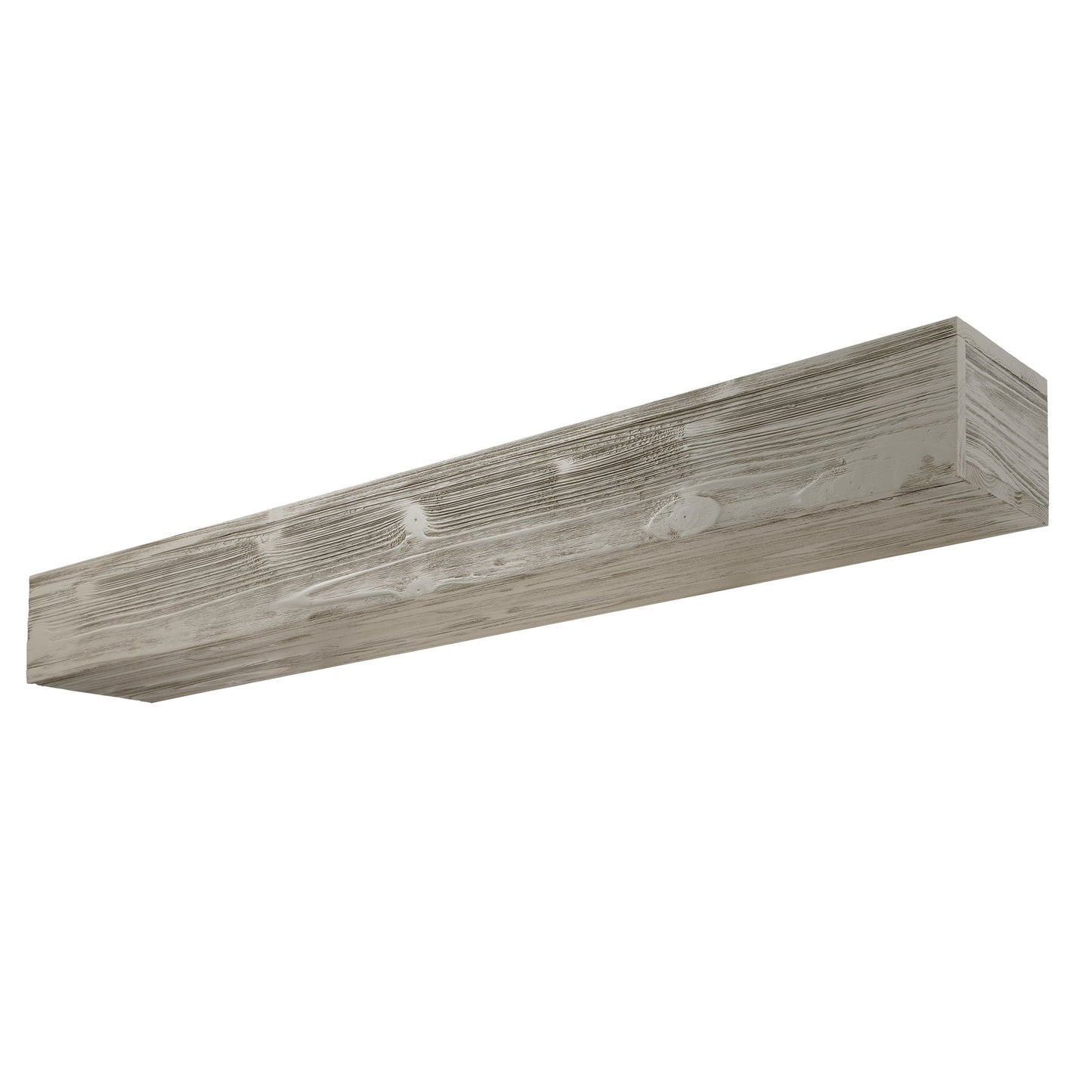 Mantel de cheminée en bois rustique de 60" - Étagère flottante murale
