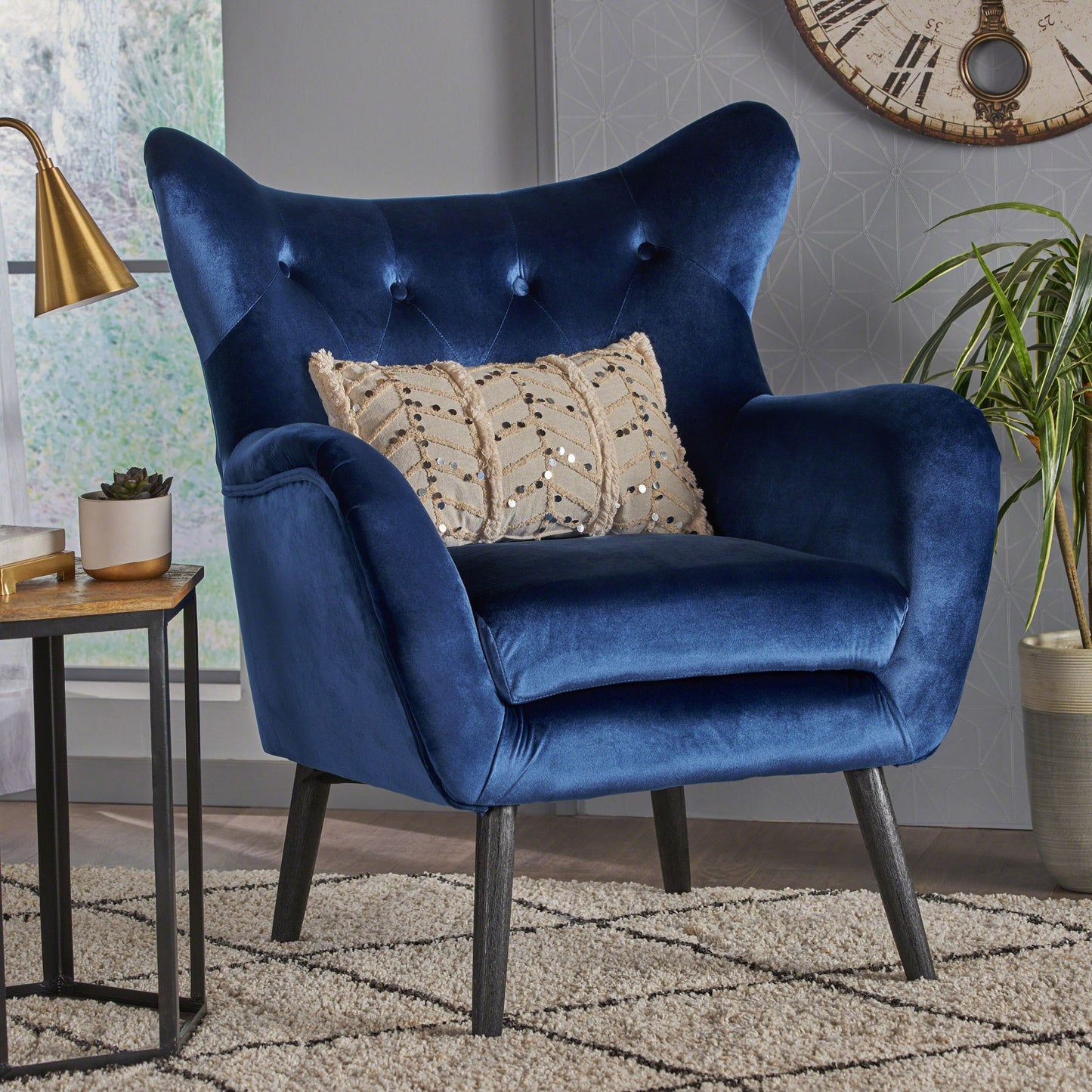 Sillón Elegante Azul Marino