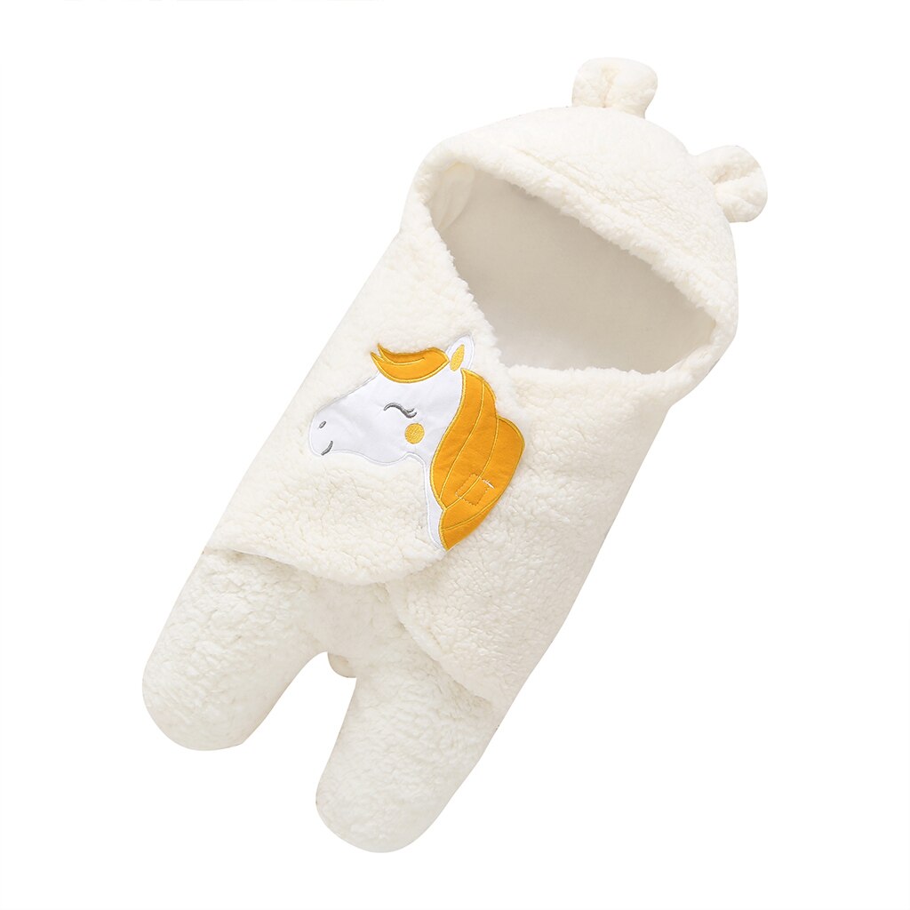 Jumpsuit en Une Pièce pour Bébé avec Couverture Chaude en Dessin Animé Mignon