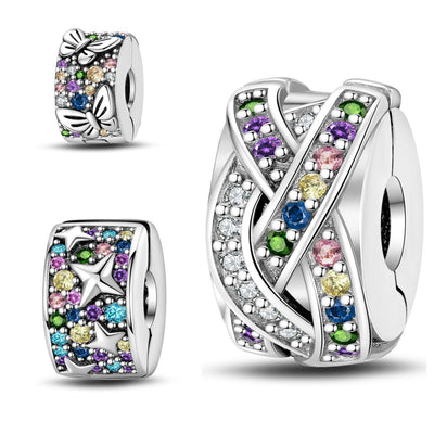 DIY Bead Accessories Safety Colored Stone Butterfly Star Buckle Fixing Clip - Korvel