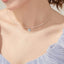 1 Carat Moissanite Necklace in 925 Sterling Silver