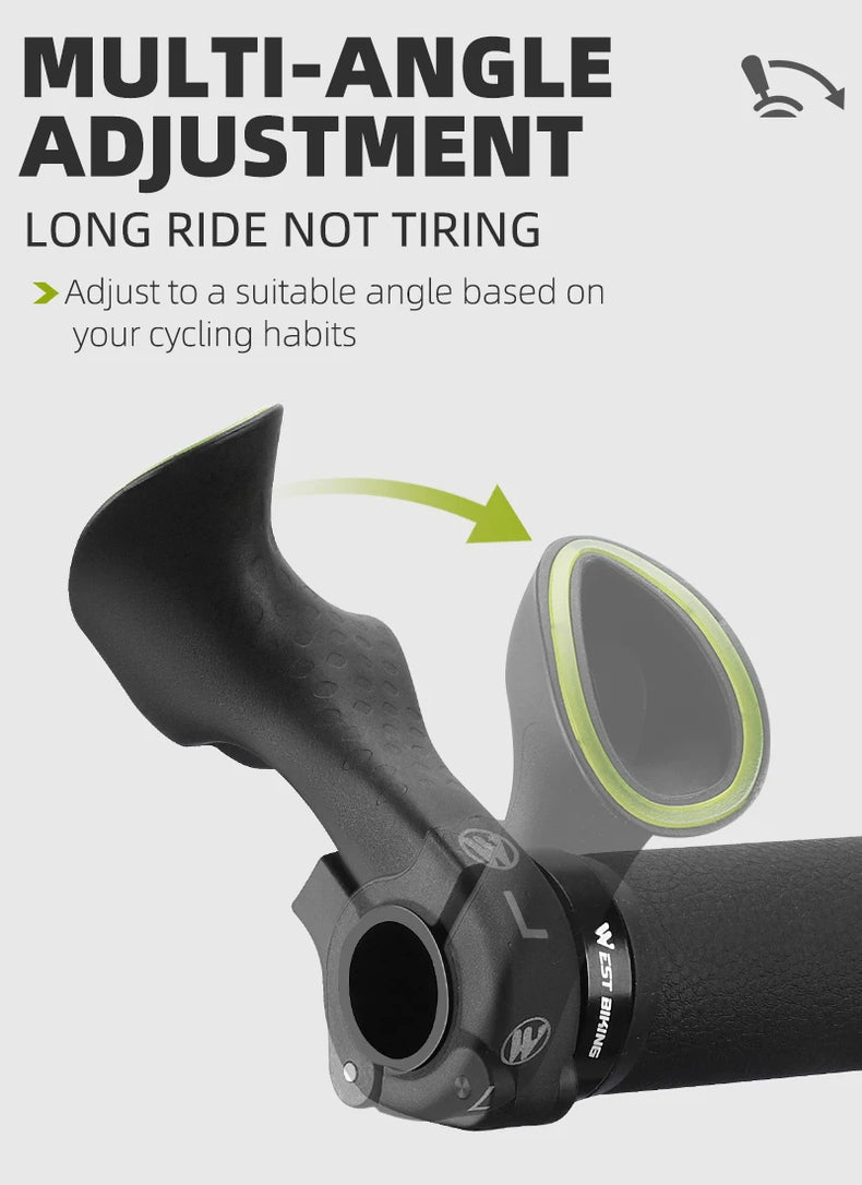 Ergonomic Design MTB Bicycle Road Gravel Mountain Bike Handlebar Bar Ends Gravel Bike Accessories Bike Grips - Korvel