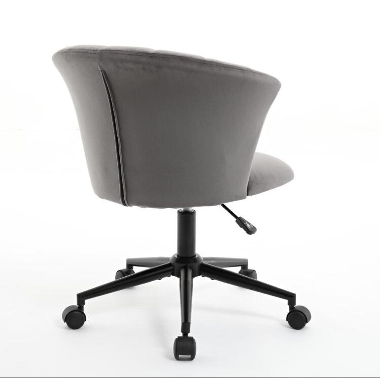 Home Office Chair, Velvet Fabric Swivel Flower Shape Computer Desk Chair for Home Office or Bedroom - Korvel