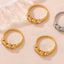 Anillo de Acero Inoxidable Estilo Palacio Frío para Mujeres