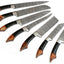 Premium 7-Piece Handmade Damascus Steel Culinary Set - Korvel