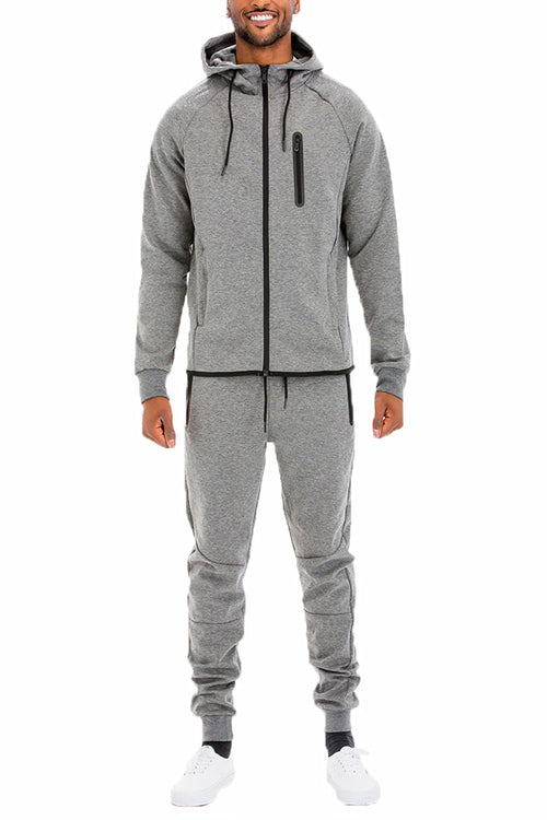 Conjunto de Sudadera Sólido Dinámico