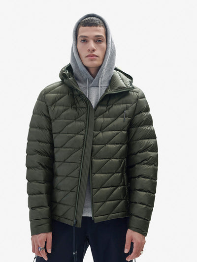 Veste en duvet compressible - Vert pierre