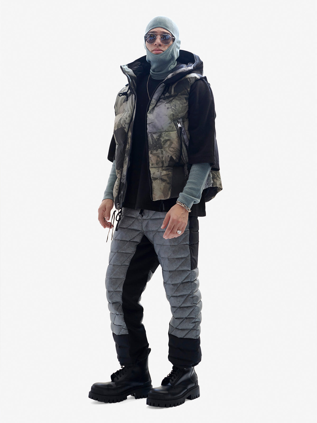 Gilet en duvet à capuche - Rekall Tie