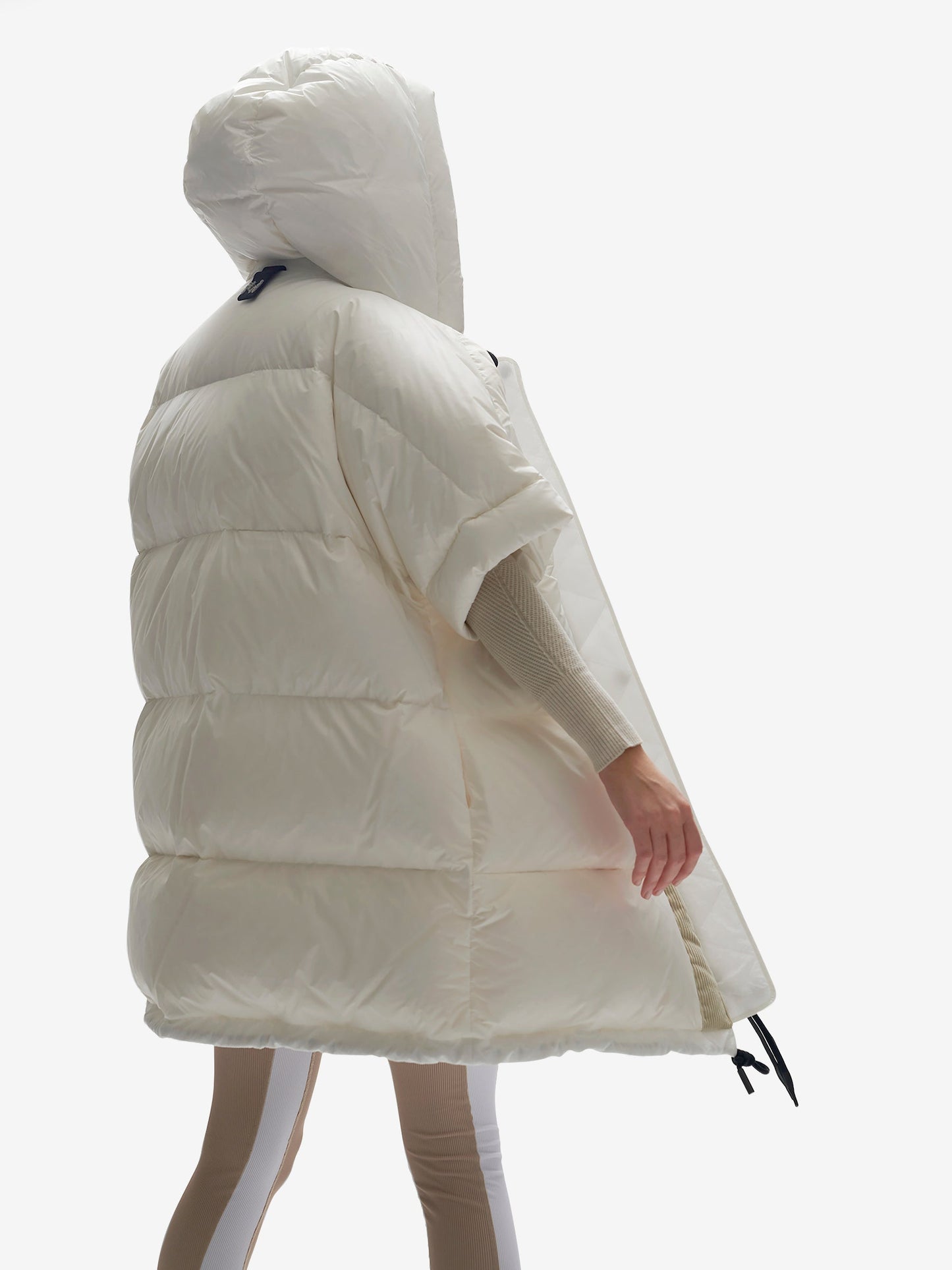Gilet Long en Duvet - Perle