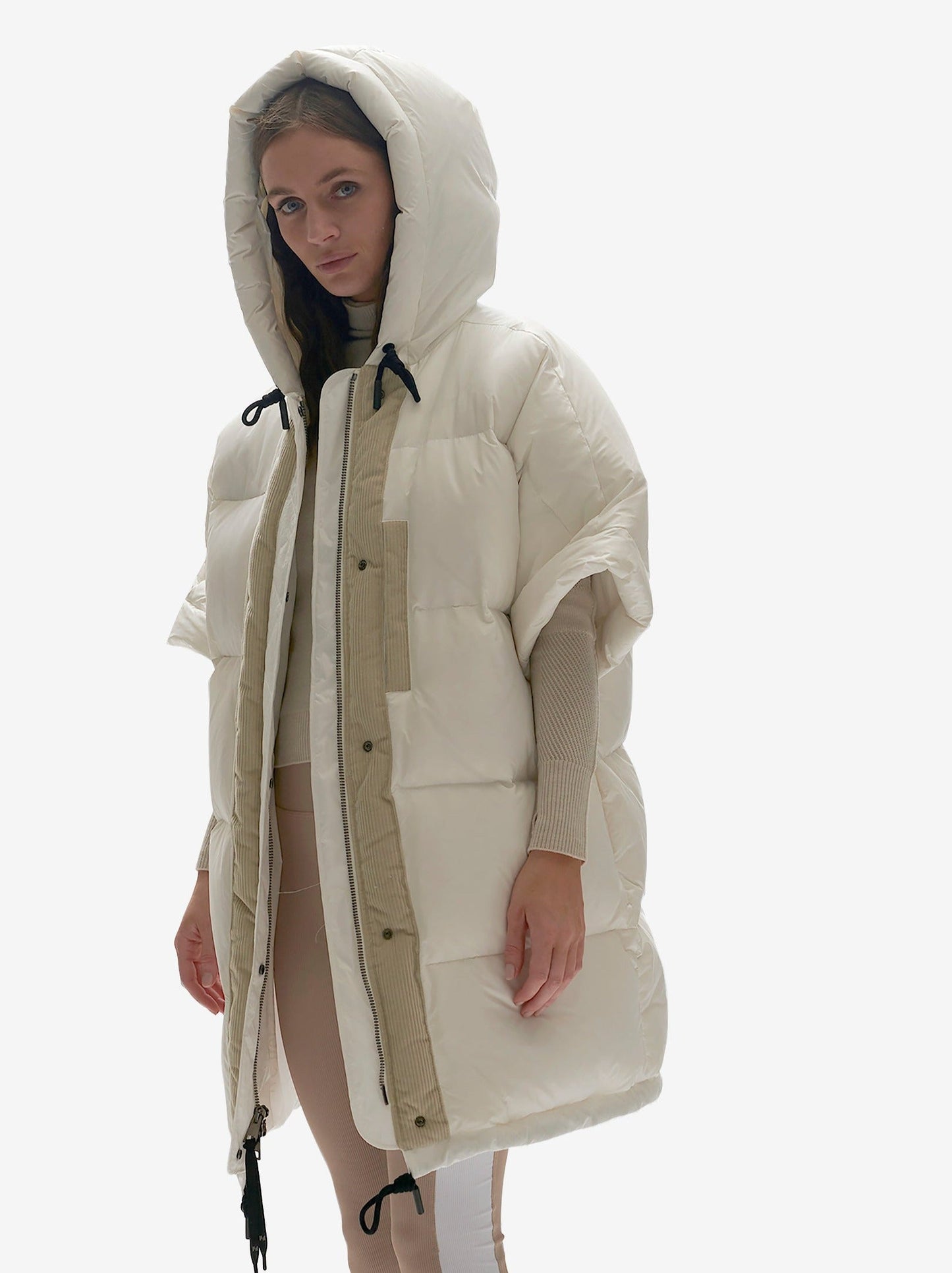Gilet Long en Duvet - Perle