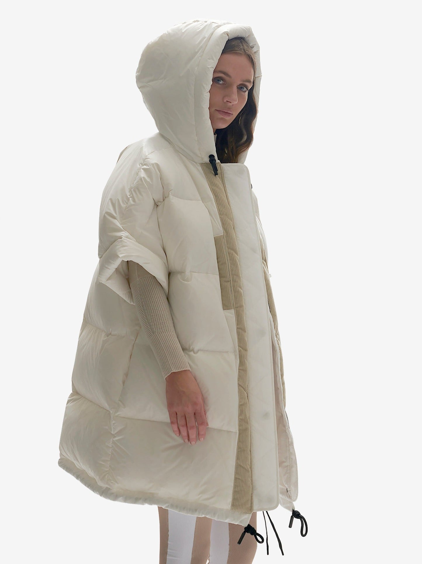 Gilet Long en Duvet - Perle