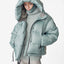 Doudoune courte en duvet - Gris ardoise