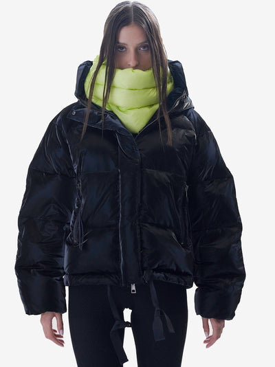 Veste courte en duvet - Noir