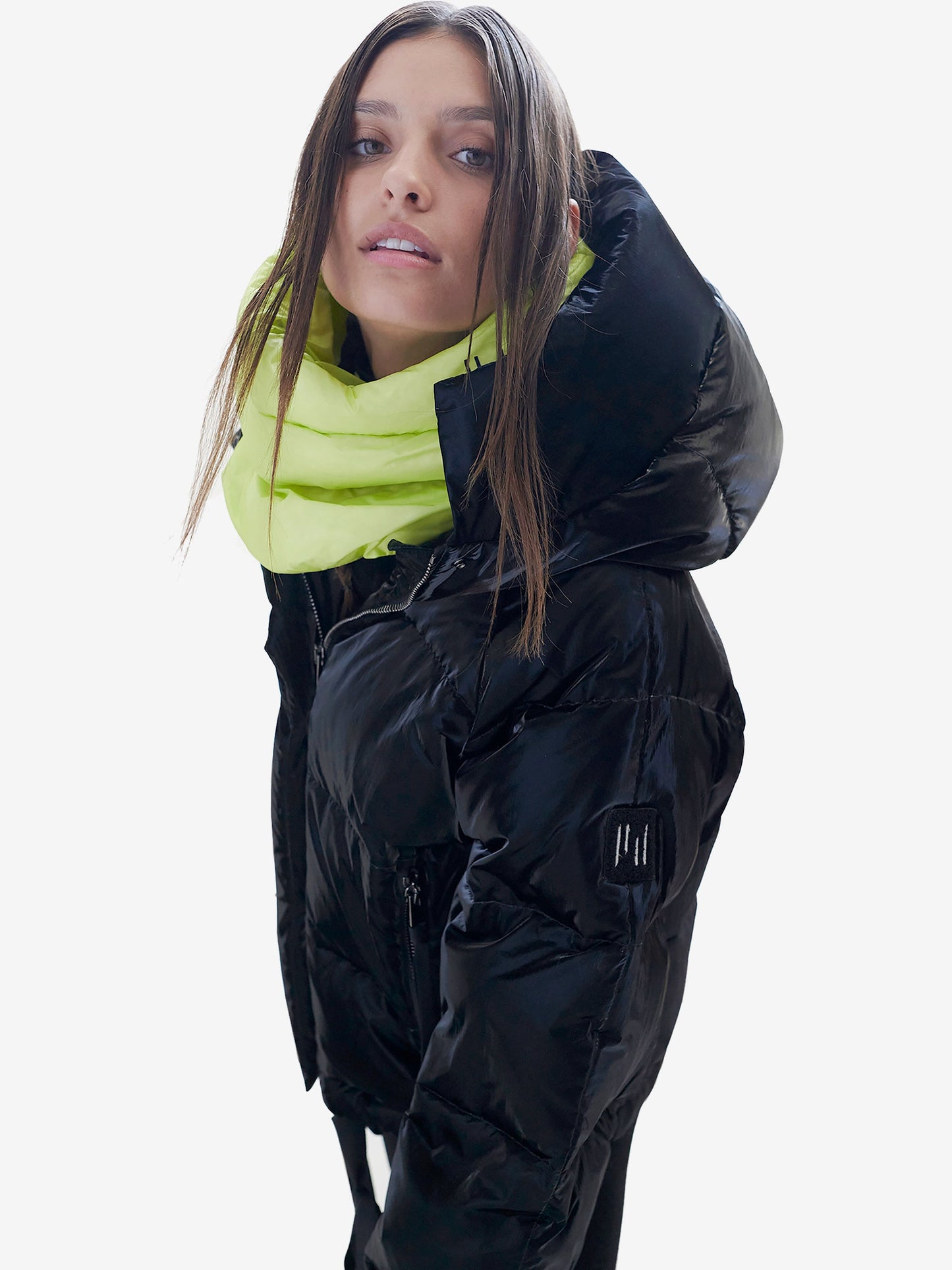Veste courte en duvet - Noir