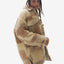 Padded Wool Sherpa Shirt Jacket - Natural Mix