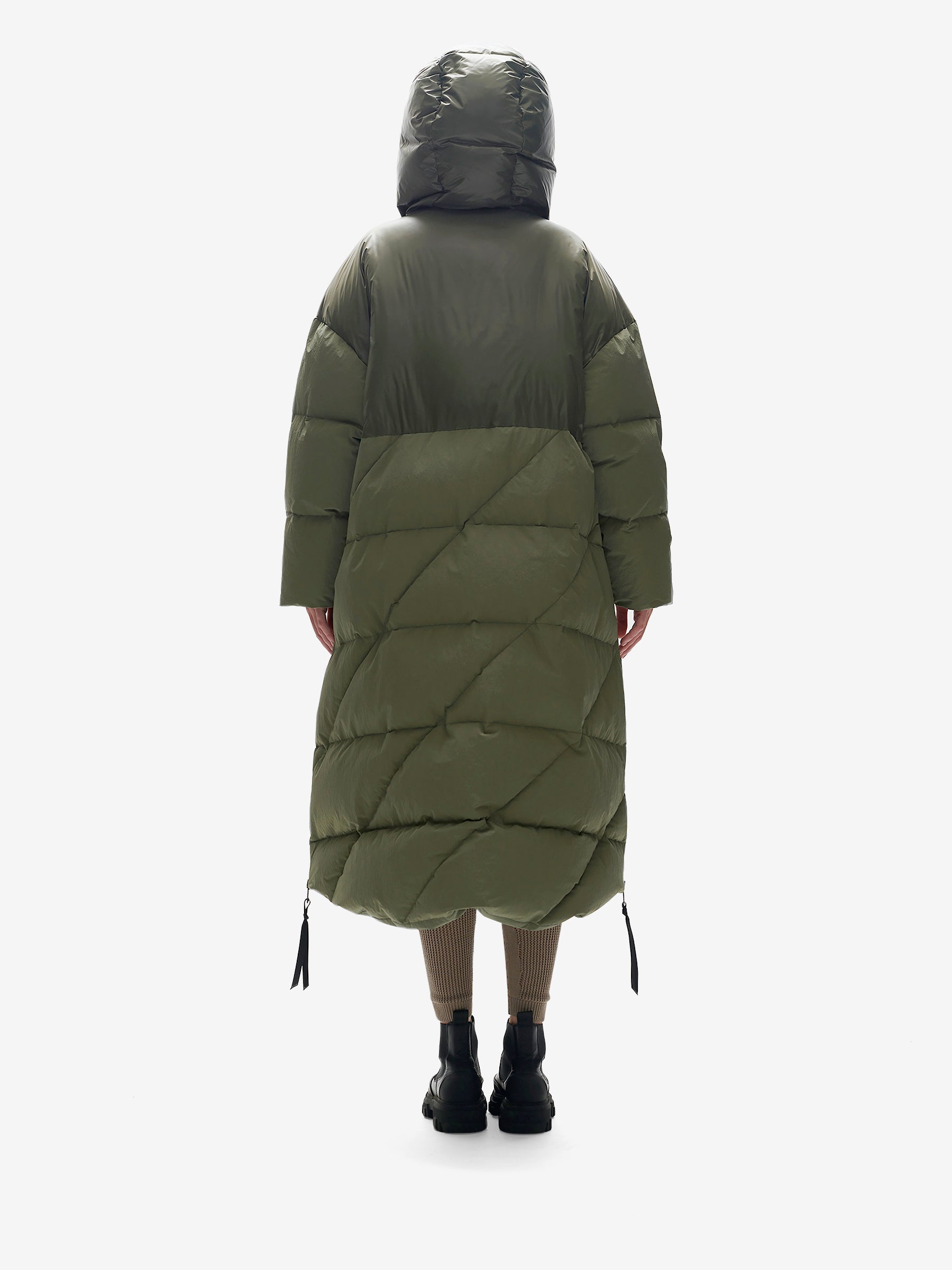 Long Down Puffer - Stone Green - Korvel