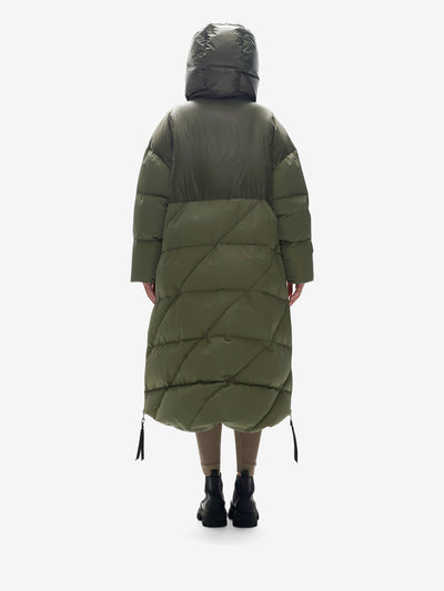 Long Down Puffer - Stone Green - Korvel