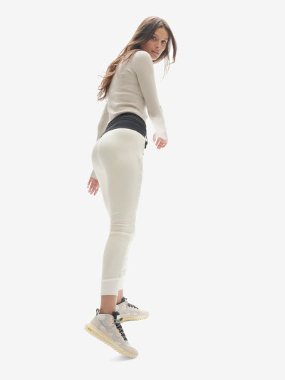 Jogging hybride en duvet - Perle