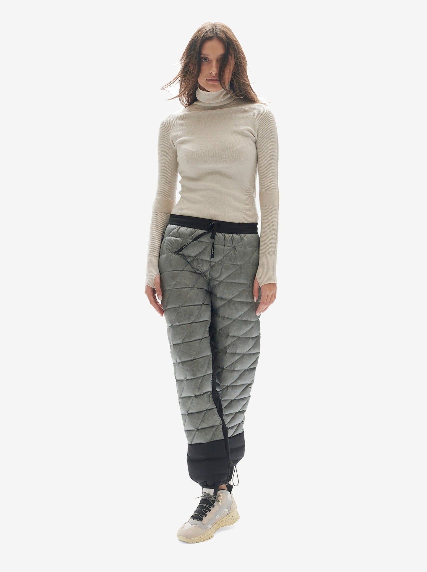 Pantalon de survêtement hybride en duvet - Gris ardoise