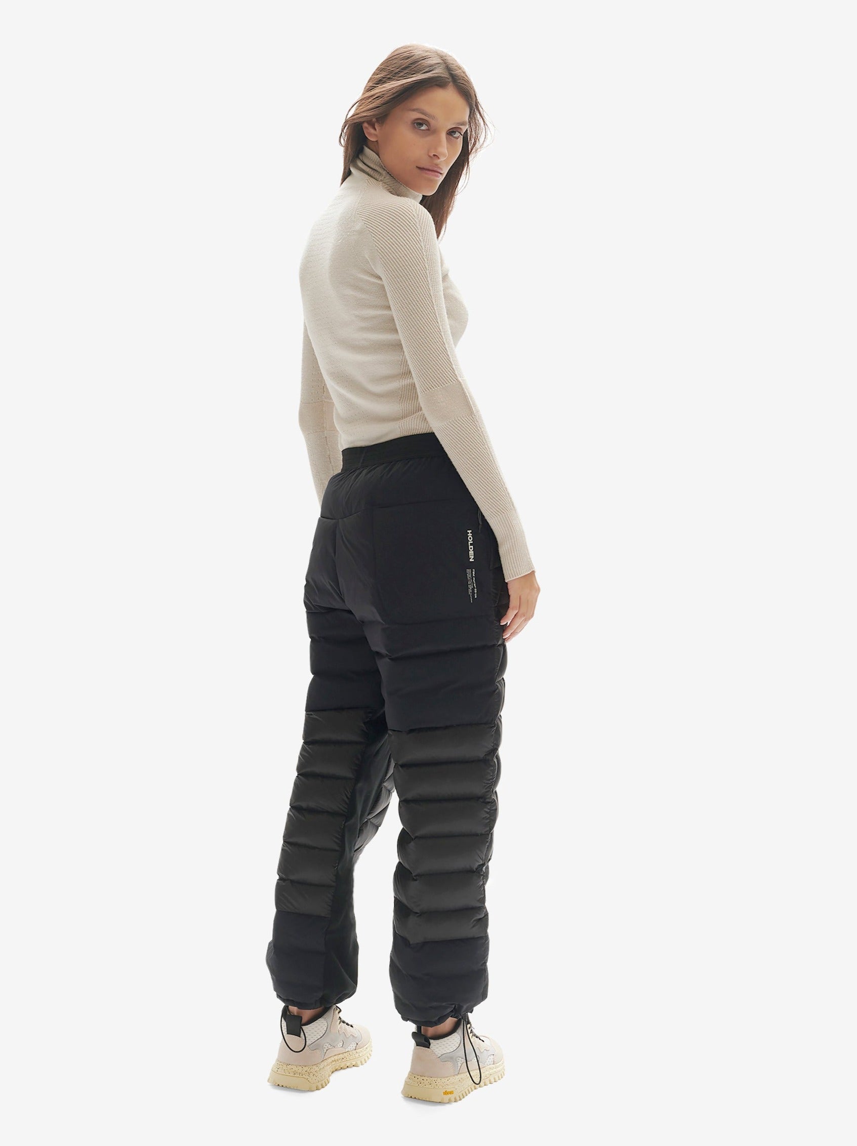 Hybrid Down Sweatpant - Black - Korvel