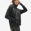 Down Zip Hoodie - Black