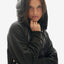 Down Zip Hoodie - Black