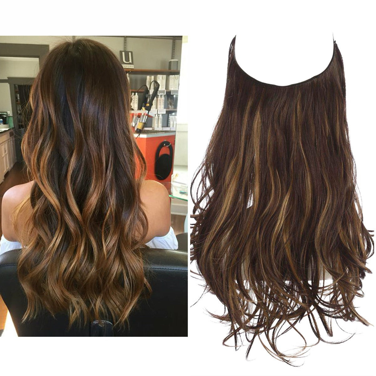 Premium Long Curly Hair Extension - High Temperature Silk