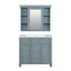 36 inch modern mirror cabinet with adjustable shelves, 2 soft closing doors, and 6 drawer storage cabinet door organizers - Korvel