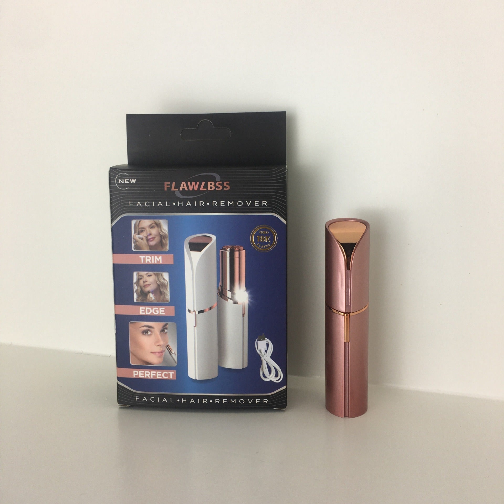 Lipstick eyebrow trimmer, women's shaver, hair remover, electric eyebrow trimmer, charging eyebrow trimmer, hair scraper - Korvel