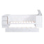 Twin Size Daybed with Storage Arms  Trundle and Charging Station White - Korvel